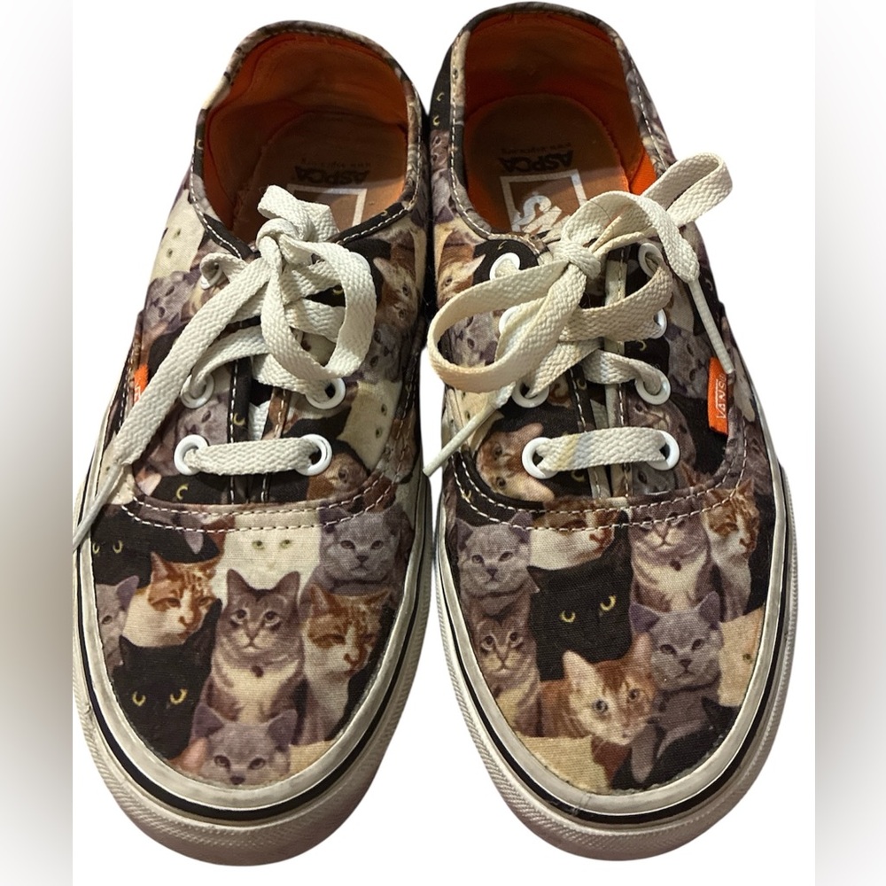 VANS X ASPCA LIMITED EDITION CAT PRINT SNEAKERS